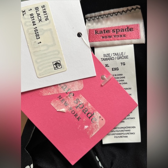 Kate Spade New York  Womens Black Scalloped French Bikini Top Size XL - Picture 2 of 4